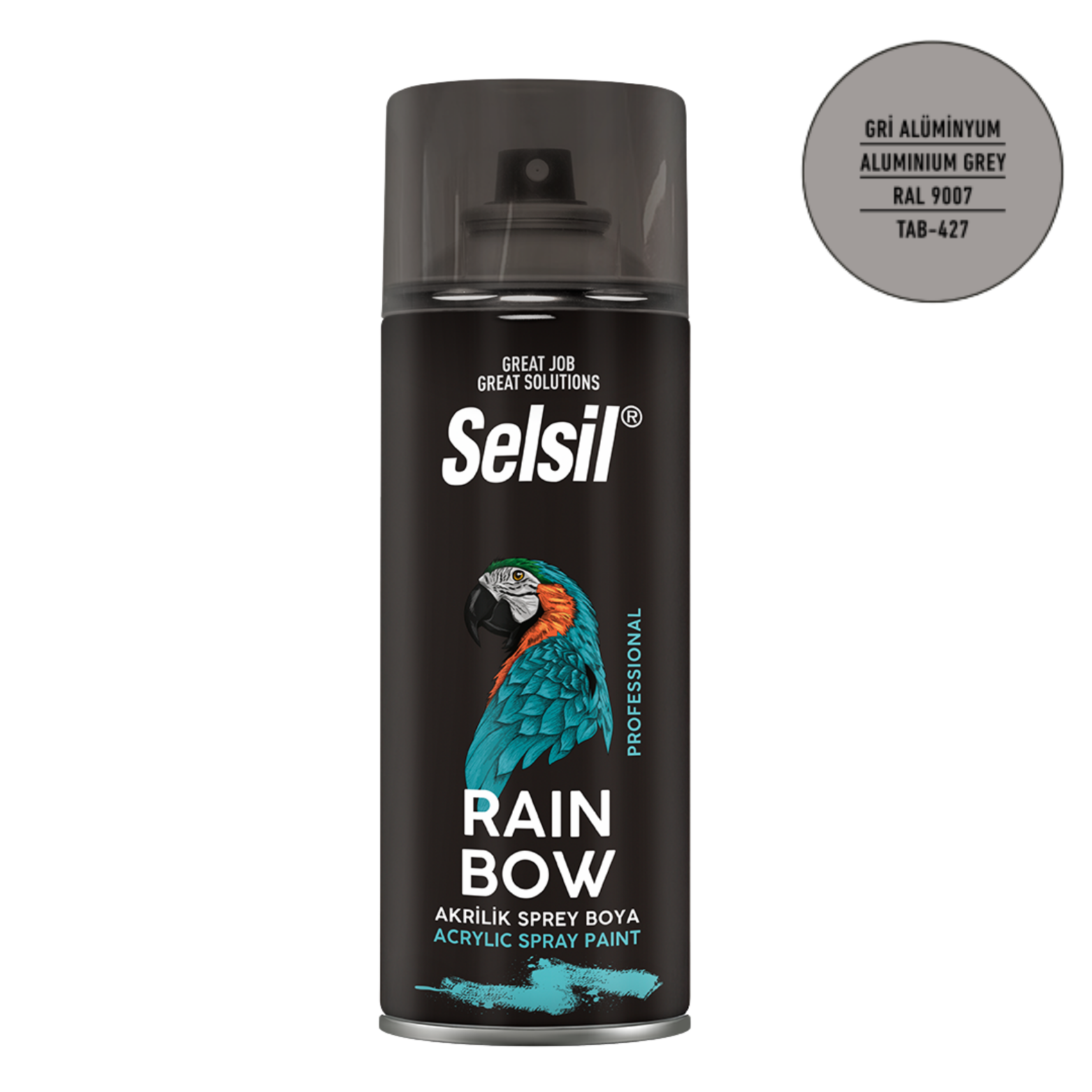 SELSİL SPREY BOYA RAL9007 ALÜMİNYUM GRİ 400 ML